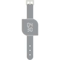 Digitaluhr Armbanduhr schwarzes Kautschukband png