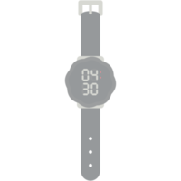 Digitaluhr Armbanduhr schwarzes Kautschukband png