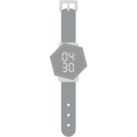 Digitaluhr Armbanduhr schwarzes Kautschukband png