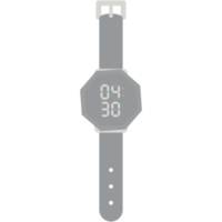 Digitaluhr Armbanduhr schwarzes Kautschukband png