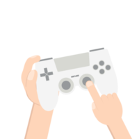 gamer hand holding joystick game controller pad png