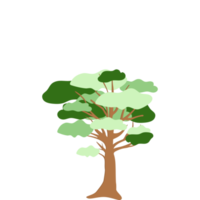 conjunto de colección de paisaje universal plano de árbol png