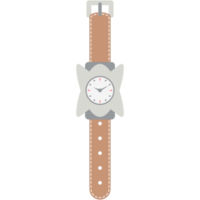 wristwatch analog classic brown leather strap watch png