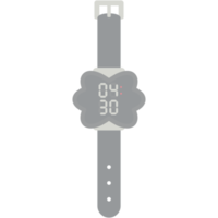 Digitaluhr Armbanduhr schwarzes Kautschukband png