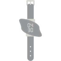 digital watch wristwatch black rubber strap png