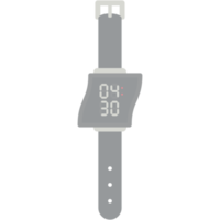 digital watch wristwatch black rubber strap png