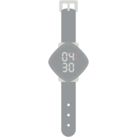 Digitaluhr Armbanduhr schwarzes Kautschukband png