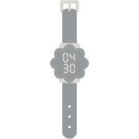 Digitaluhr Armbanduhr schwarzes Kautschukband png