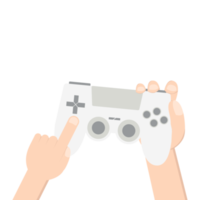 gamer mano sujetando joystick game controller pad png