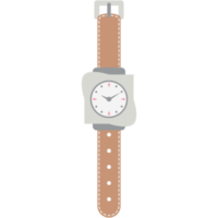 montre-bracelet analogique classique bracelet en cuir marron montre png