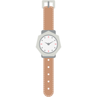 montre-bracelet analogique classique bracelet en cuir marron montre png