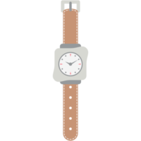 wristwatch analog classic brown leather strap watch png