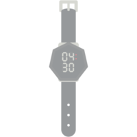 Digitaluhr Armbanduhr schwarzes Kautschukband png