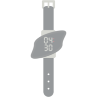 Digitaluhr Armbanduhr schwarzes Kautschukband png