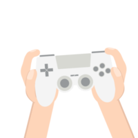 gamer hand holding joystick game controller pad png