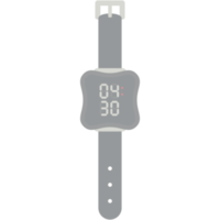 Digitaluhr Armbanduhr schwarzes Kautschukband png