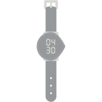 Digitaluhr Armbanduhr schwarzes Kautschukband png