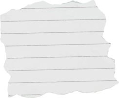 fundo de papel de nota rasgado para design de elementos png