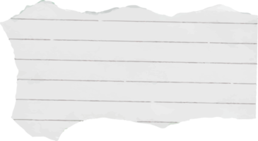 fundo de papel de nota rasgado para design de elementos png