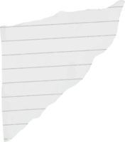 fundo de papel de nota rasgado para design de elementos png