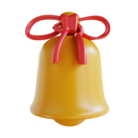 3d illustration Christmas ornament bell png