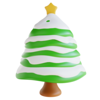 3d illustration Christmas tree png