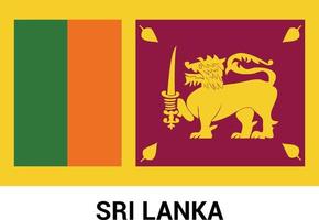 Srilanka Independence day design card vector