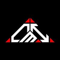 CMI letter logo creative design with vector graphic, CMI simple and modern logo in triangle shape.