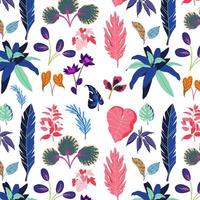 beautiful cute leaf seamless pattern with multiple models for decoration and textile photo