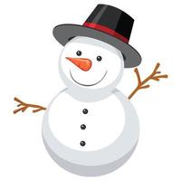 Snowman Gift Isolated Vector icon