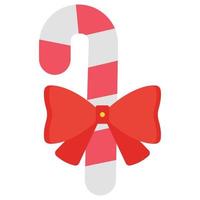 Candy Cane  Gift Isolated Vector icon