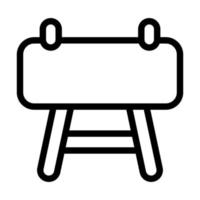 Pommel Horse Icon Design vector