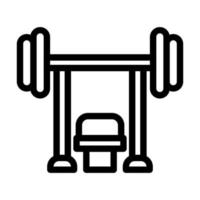 Bench Press Icon Design vector