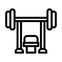 Bench Press Icon Design vector