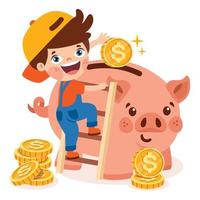 Cartoon Drawing For Economy And Finance vector