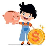 Cartoon Drawing For Economy And Finance vector