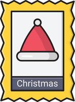 ilustración de vector de tarjeta de navidad en un fondo. símbolos de calidad premium. iconos vectoriales para concepto y diseño gráfico.
