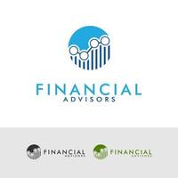Financial Advisors Logo Vector Design Inspiration, Finance logo icon, planning financial