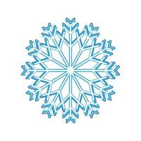 Blue isolated snowflake.Vector vector