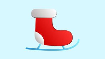 Skates icon. Flat illustration of skates vector icon for web design