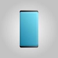 Digital modern touchscreen mobile phone smartphone on a white background. Vector illustration