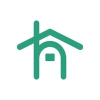 H Home Logo Monoline vector