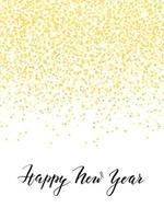 New Year backgound with gold glitter vector