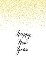 New Year backgound with gold glitter vector