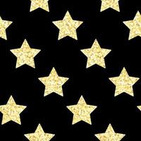 Black and gold star pattern vector