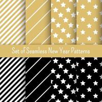 Christams and New Year geometric vector patterns