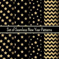 Christams and New Year geometric vector patterns