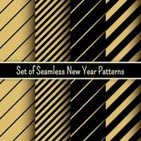 navidad y año nuevo patrones de vectores geométricos
