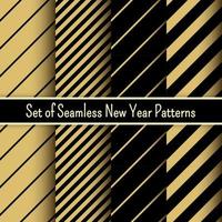 Christams and New Year geometric vector patterns