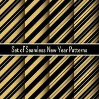 navidad y año nuevo patrones de vectores geométricos